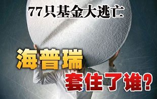 海普瑞高臺跳水 77只基金大逃亡