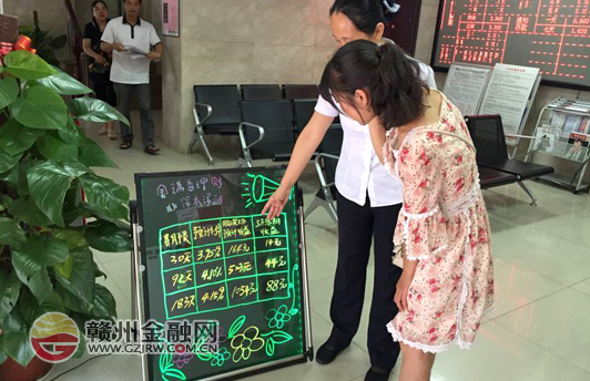 贛州銀行青年支行添置LED熒光板宣傳網(wǎng)點(diǎn)特色