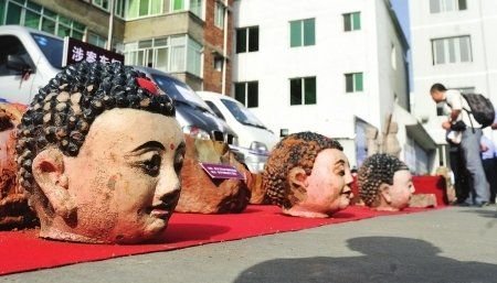 文物盜竊團伙GPS踩點 雨天斬首佛像