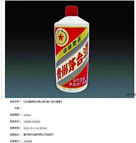 女子5萬拍得1980年老茅臺