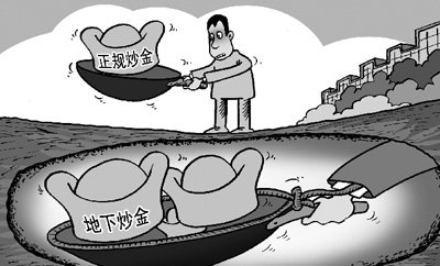 撕碎地下炒金的畫皮：操作資金不斷“蒸發(fā)”