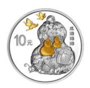 30克圓形精制銀質紀念幣背面圖案
