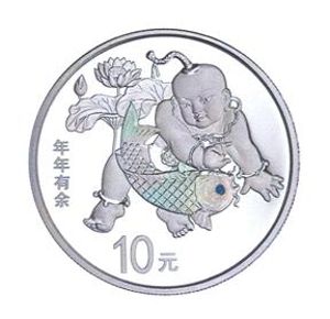 30克圓形精制銀質紀念幣背面圖案